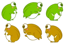 Little Frog Crossing the River